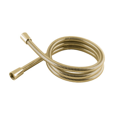 Stainless Steel Gold EffectHigh Flow Double Interlock Shower Hose 1.5 m