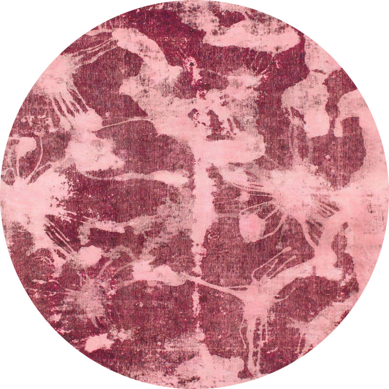 Abstract Indoor Rug, Round 3'