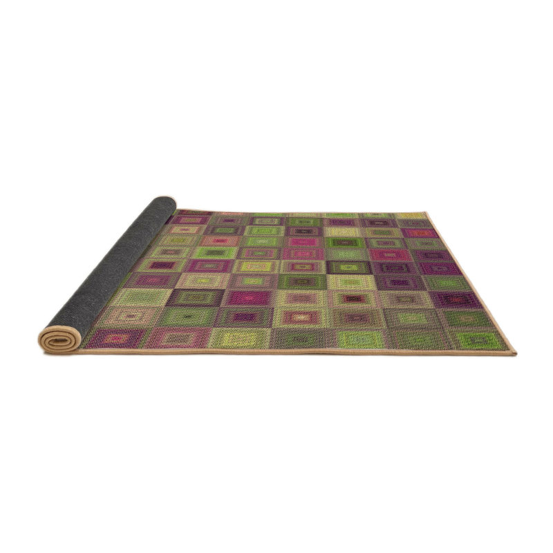 Performance Wool Geometric Indoor Rug, Round 5'