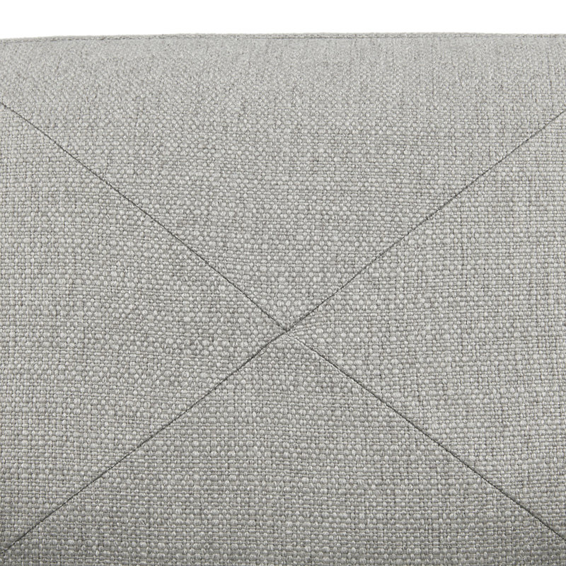 Fauteuil d'appoint gris, structure en bois massif et métal lié, coussin de siège amovible, mousse haute pour une assise et une détente de première classe, siège carré, assemblage facile de couleur grise, avec pieds, support, simple