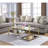 Maxton Glass Top Single Coffee Table