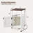 Nightstand  with Charging Station, w/Storage Space, with Groove Barn Door & Open Shelves for Bedroom-485516469