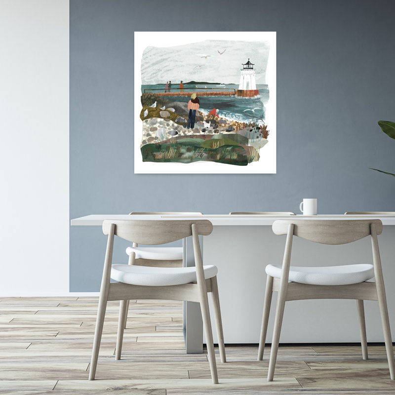 Art contemporain Mouette contemporaine, H 32 po x l 32 po