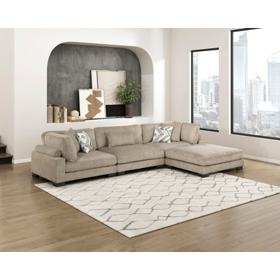 Canapé modulaire avec repose-pieds 4 pièces Connell