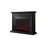 Black Rubber Wood Landscape Electric Fireplace-108190541