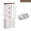 Bibliothèque standard H 70,9 po x l 31,5 po avec 3 tablettes ouvertes