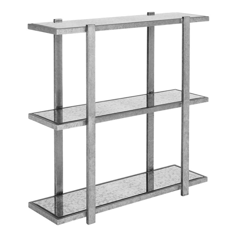 Shelf 36'' Console Table, Royal Silver