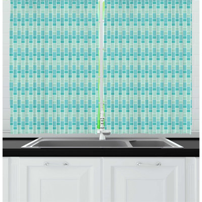Geometric Kitchen Curtain