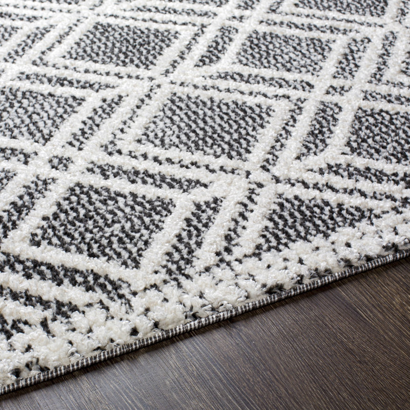 Elwell Moroccan Indoor Rug, Rectangle 5'3" x 7'