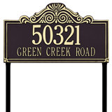 Villa Nova 2-Line Lawn Address Sign