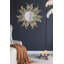 Miroir décoratif en métal 38 po avec finition dorée Sunburst