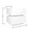 White Color High Glossy 2 Drawers Bedside Table With RGB Led Light Nightstand With Bluetooth Control