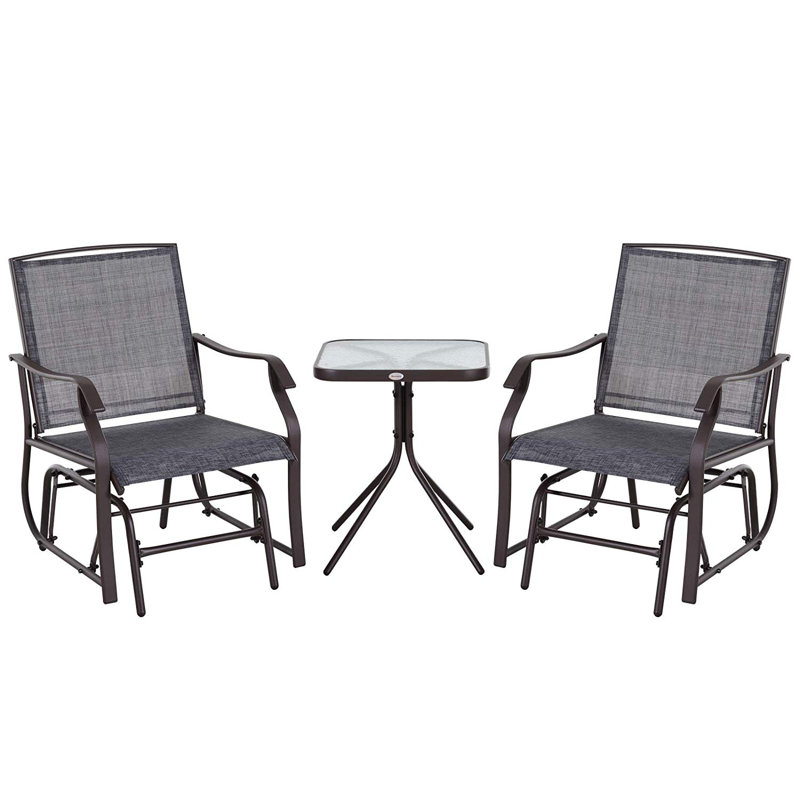 Masami 2 - Person Patio Dining Set with Square Table