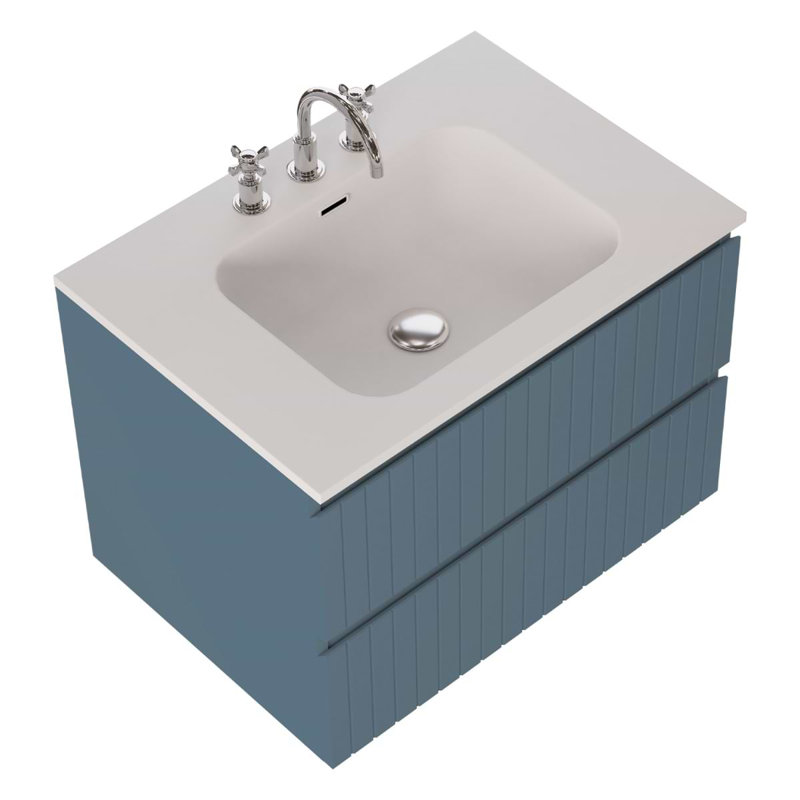 Prima Single Vanity, Denim Blue, 30"