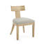 Ensemble de 2 chaises de salle à manger à structure en bois avec pieds robustes