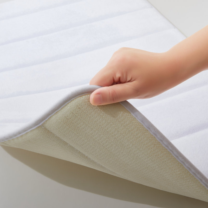 Nasier Memory Foam Non-Slip Bath Mat, White, 40x60