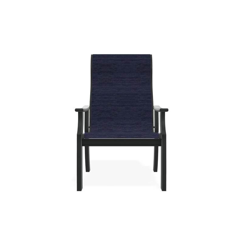 St. Catherine Polymer Outdoor Lounge Chair, Graphite, Destiny Steel