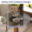 3-Piece Modern Round Sintered Stone Dining Table Set With 2 Boucle Fabric Chairs-611750386