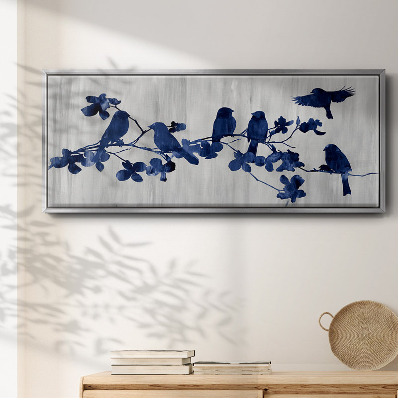Indigo Hangout- Framed Canvas