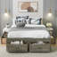 Your Dreamy Storage Sanctuary: lit plateforme double avec 6 tiroirs en blanc antique-1083772929
