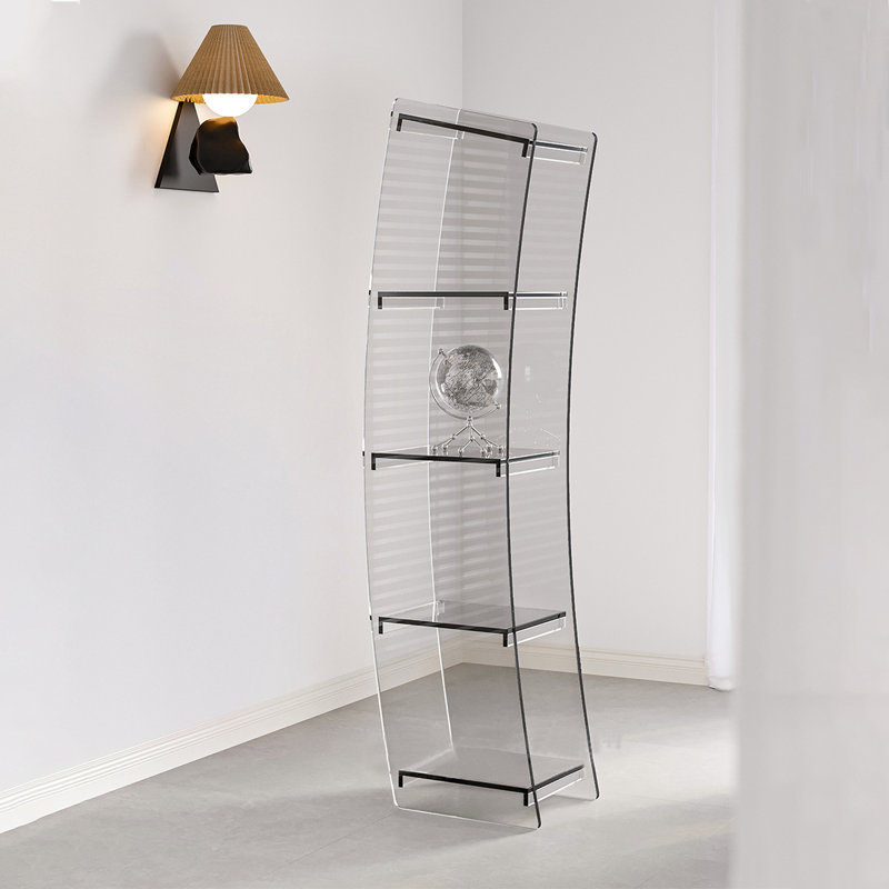 Creative transparent multi-layer acrylic bookcase, Gray