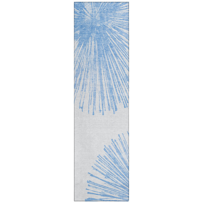 Abstract Indoor / Outdoor Rug, Runner 2'3" x 7'6"