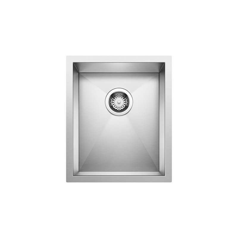 Precision Undermount Stainless Steel Bar Sink, 18" L x 15" W