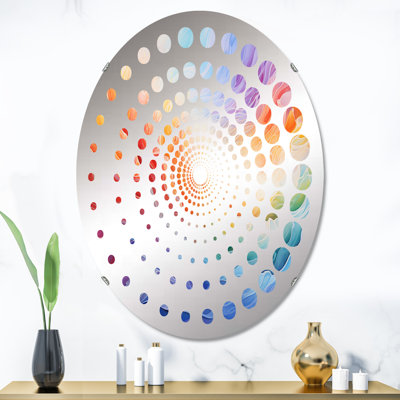 Miroir mural oval
