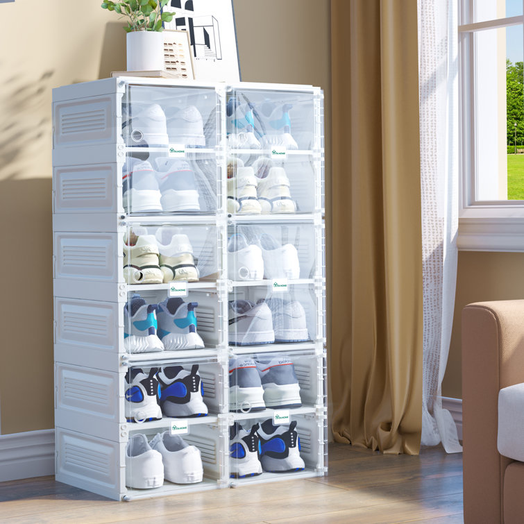 FORTUNE 12 Pair Stackable Shoe Storage & Reviews