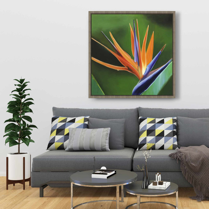 Bird of Paradise Flower - Toile encadrée exotique