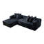 Ensemble de canapé modulaire de 107,9 pouces comprenant un canapé d'angle profond et un fauteuil inclinable en forme de L; Aucun assemblage requis; Convient aux salons et aux chambres à coucher-12053862