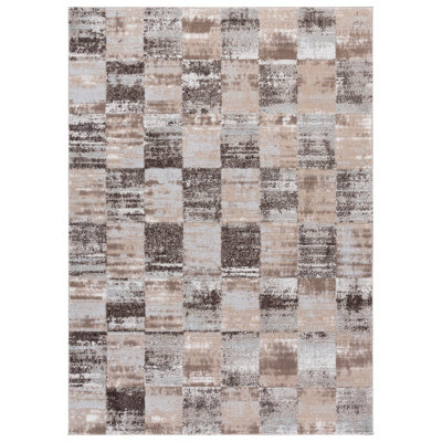 Wave Performance Checkered Indoor Rug