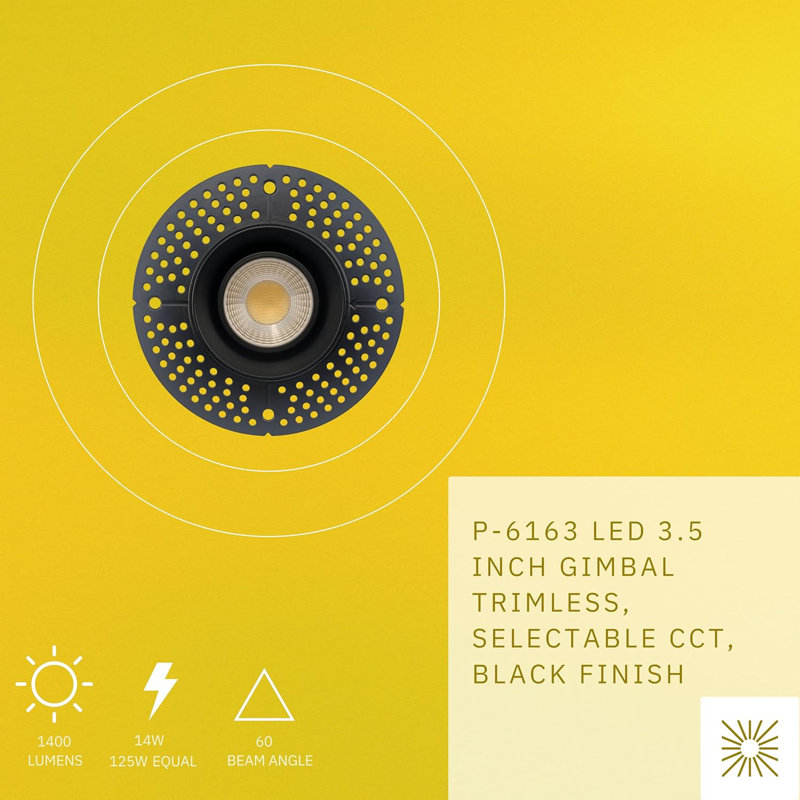 Ensemble d'éclairage encastré standard 3,5 po à température de couleur réglable 14 watts à intensité variable et homologué IC
