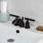 Kingston Brass Kaiser Two-Handle 3-Hole Deck Mount Mini-Widespread Bathroom Faucet with Pop-Up Drain-91111386