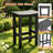 5-Piece HDPE Outdoor Patio Bar Set for 4-Person– 4 Stools & 1 Rectangular Table, All-Weather for Poolside, Garden, or Balcony-707274261-719744104