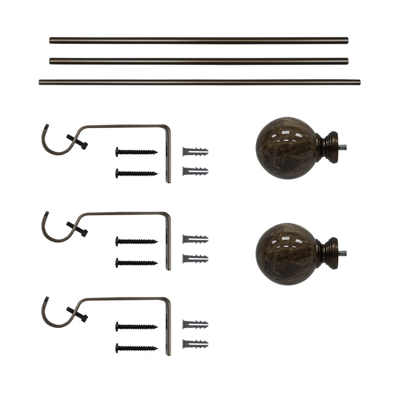 Fer ajustable Nickelle 0,75 po, H 2,32 po x l 126,14 po x P 2,32 po, Bronze