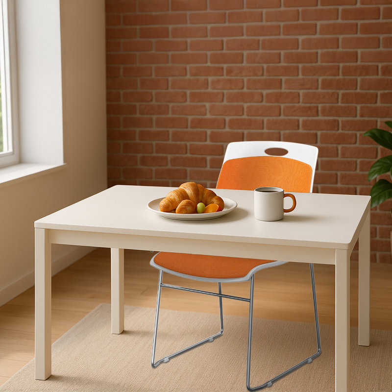 Chaise d'appoint Maklyn, Orange