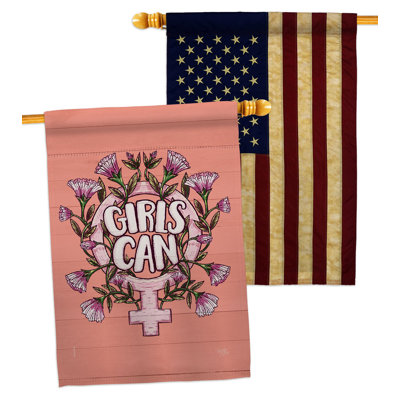 Double Sided 40'' H x 28'' W Polyester House Flag