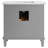 Sebian 36'' Single Bathroom Vanity with Carrara Marble Top-940575256