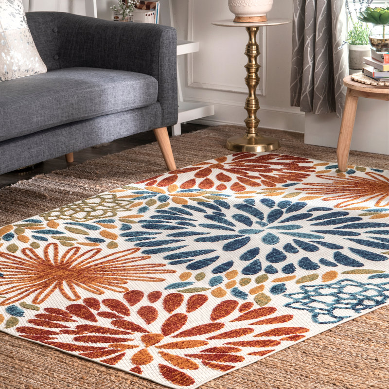 Paisley Indoor / Outdoor Area Rug, Rectangle 122 x 183cm