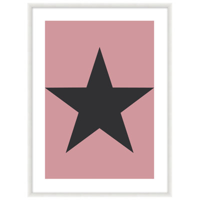 Modern Color Star Framed
