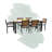 Reginald Rectangular Outdoor Dining Table Yes , 72 " W 36 " D-540929093-618118536