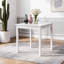Ensemble de bureau à domicile et de chaises, bureau d'ordinateur carré blanc avec ensemble de chaises pivotantes en velours, bureau de jeu et chaise de travail en velours à hauteur réglable, poste de travail multi-paquets à charge statique 490 LBS, ensemble de bureau de fauteuil roulant