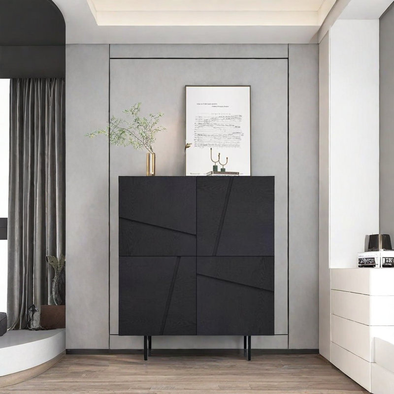 Buffet décoratif Creative Parquet, H 51,18 po x l 39,37 po x P 12,6 po