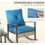 Ensemble de chaises berçantes en rotin, table basse, coussins capitonnés et meubles de patio-1542754342