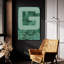 «Rgb Green» par Typelike, art mural en verre acrylique-341432342