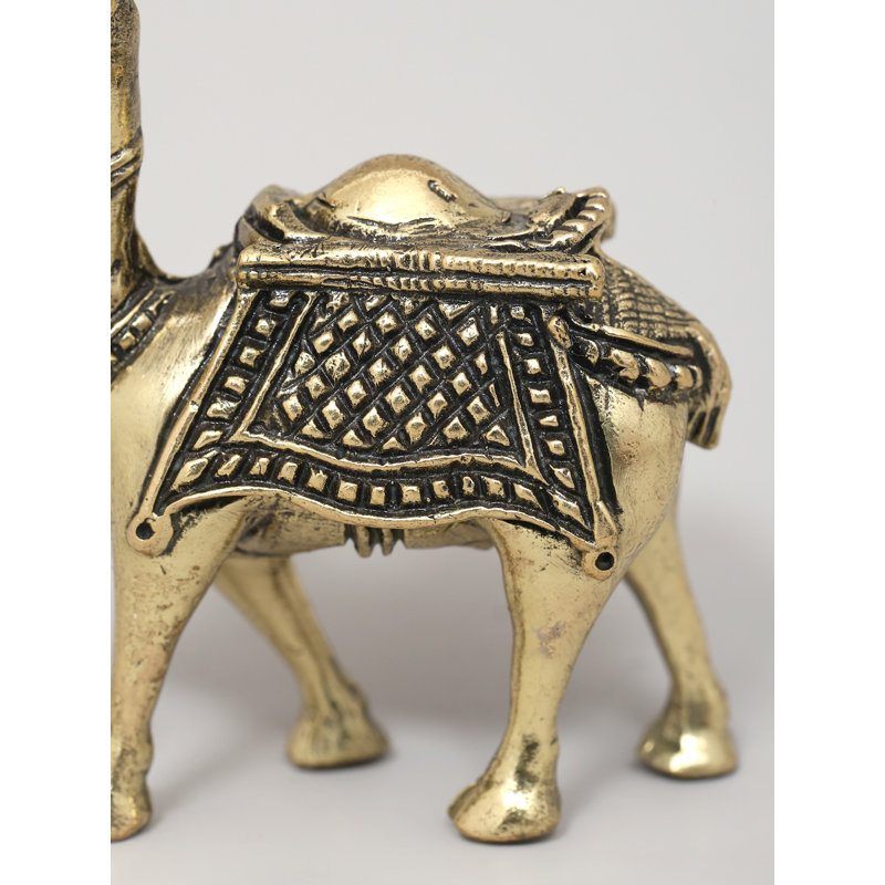  2" Brass Cute Camel Decorative Figurine- Table/Desk Decor
