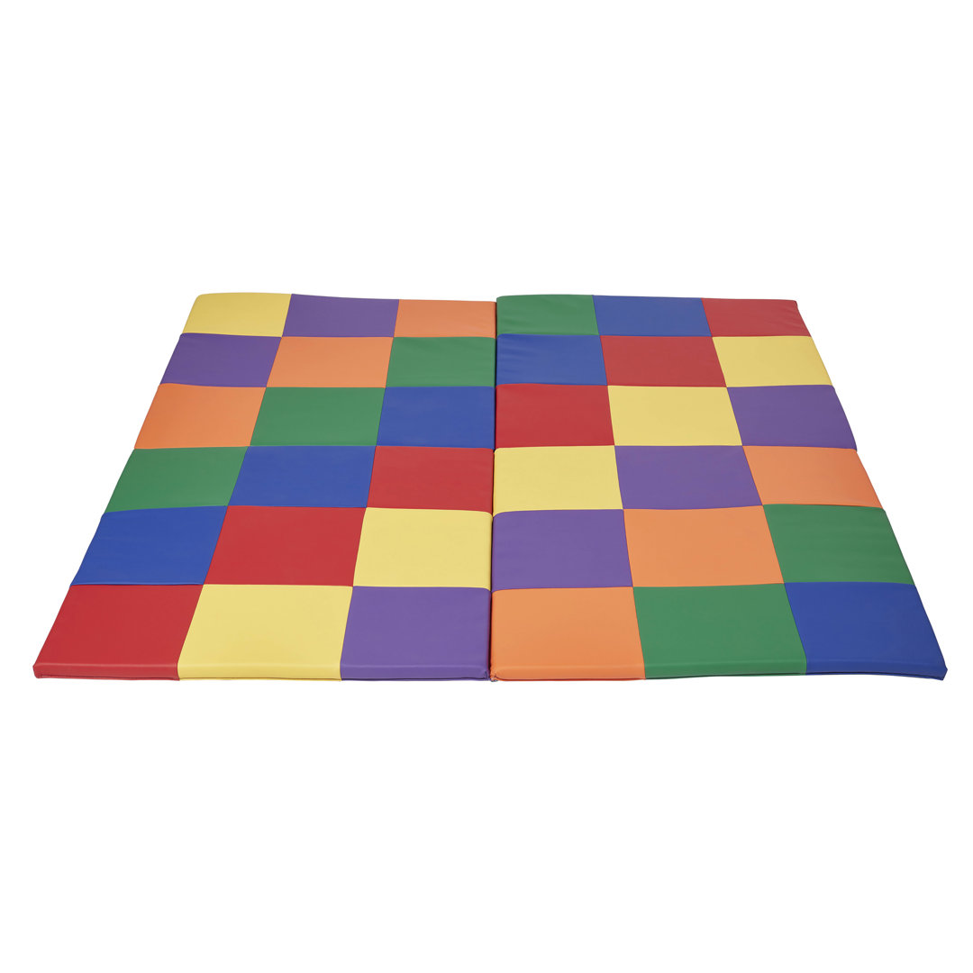 ECR4Kids SoftZone Patchwork Activity Mat, Folding Playmat ECR4Kids 