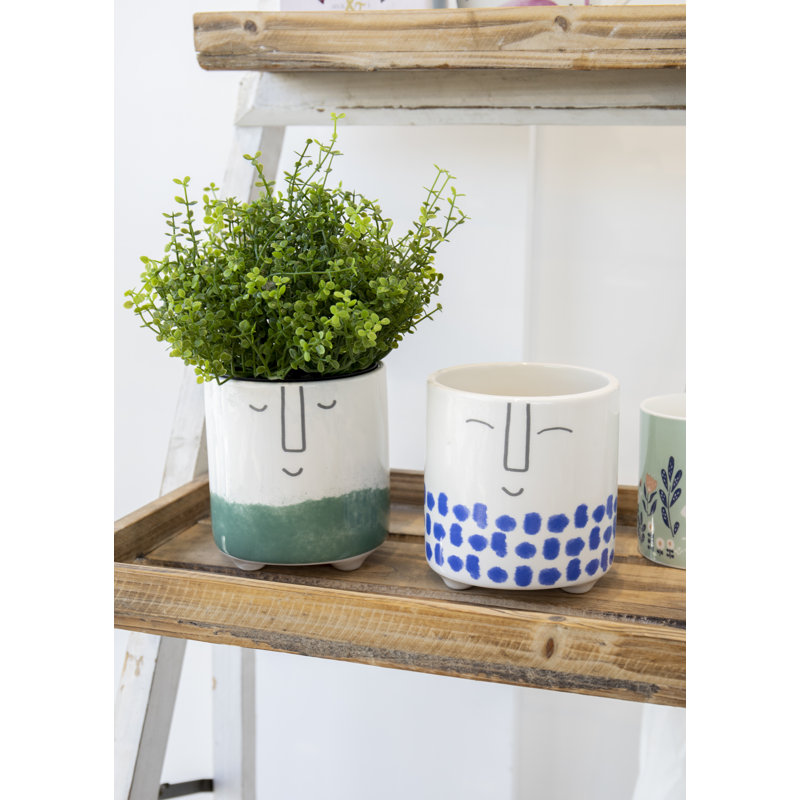 2 Piece Ceramic Cachepot Set
