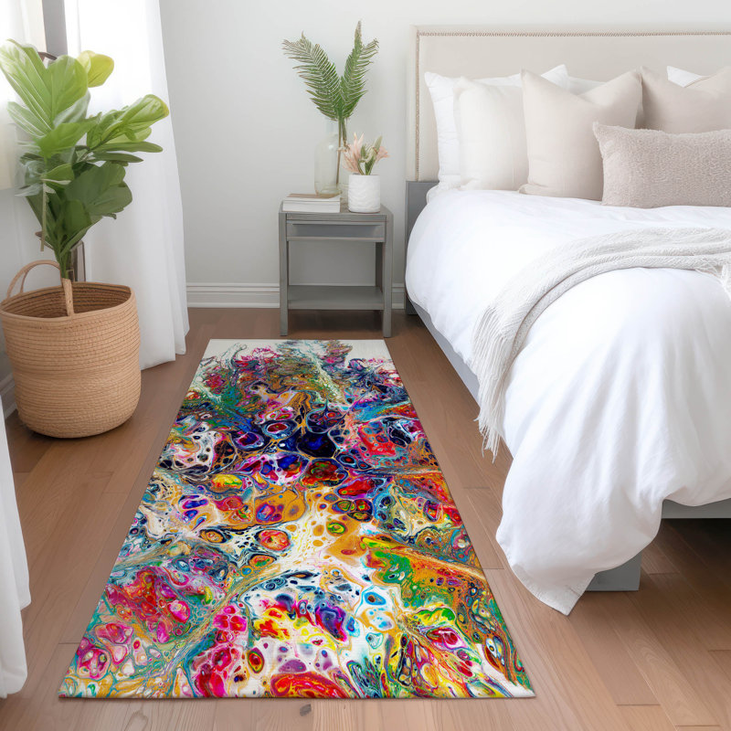 Premium Machine Washable Mayfield Kaleidoscope Rug, Runner 2'3" x 7'6"